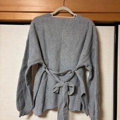 【中古】極暖！CIAOPANICレディース 灰色ニットセーター サイズフリーの画像