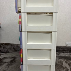 アイリスオーヤマ ５段　キッズチェスト スティッチ　の画像