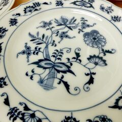 ■ブルーダニューブ　Blue Danube　平皿　6枚　ケーキプレート　ブルーオニオン　札幌 西区 西野の画像