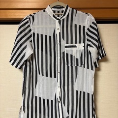 【中古】春夏オススメ！白黒シアー服 レディースＭサイズ
