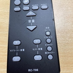 シャープテレビ60型の台のリモコン付属のみ