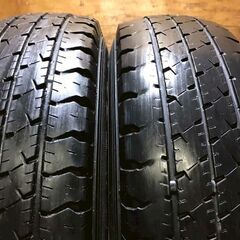☆ラジアルタイヤ☆　ハイエース 純正　スチールホイール 15インチ 5.5J PCD139.7 6穴 ET約30 ハブ107 グッドイヤー CARGO PRO 185/80R15 LT 2014年 4本 NG24の画像