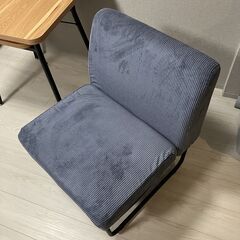 1人掛けソファー ダイニングチェアとしても利用可能の画像