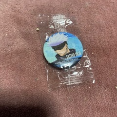 呪術廻戦キャラクタークリアファイルと缶バッジの画像