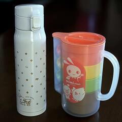 【未使用】ステンレスボトルとピッチャーとカップ