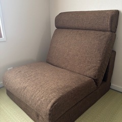 ソファベッド茶色