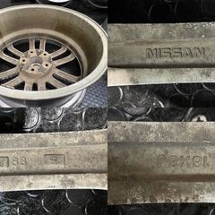 NISSAN 日産 純正ホイール 18インチ 4本 8J5HPCD114.3+45 フーガ等　(MHA499)クレジットカード QRコード決済可能の画像