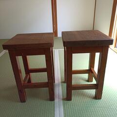 　古道具　椅子2脚セットの画像