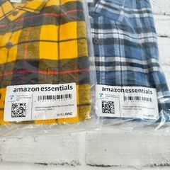P502 amazon essentials メンズ トップス ボトム7点 未開封 ネルシャツ ポロシャツ パンツ ズボンの画像