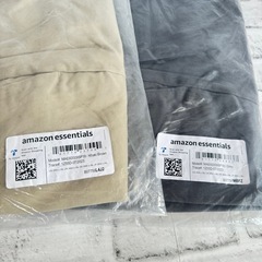 P502 amazon essentials メンズ トップス ボトム7点 未開封 ネルシャツ ポロシャツ パンツ ズボンの画像