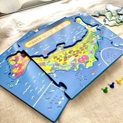 《子供おもちゃ》日本地図のすごろく・パズルの画像