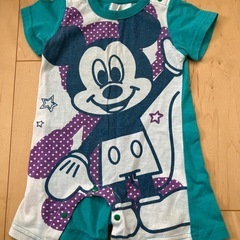 ミッキー　半袖　ロンパース　80センチ