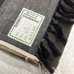 結城紬反物メンズ絹100%特製真綿つむぎの画像