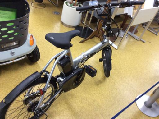 ★ 折りたたみ電動アシスト自転車 Panasonic BE-ELW075S シルバー OFF Time