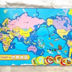 《子供おもちゃ》世界地図のすごろく・パズルの画像