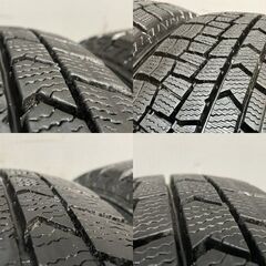 DUNLOP WINTER MAXX WM02 155/65R14 14インチ スタッドレス 4本 20～23年製 フレアワゴン アルトラパン スペーシア ワゴンR等　(KTB194)クレジットカード QRコード決済可能の画像
