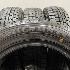 DUNLOP WINTER MAXX WM02 155/65R14 14インチ スタッドレス 4本 20～23年製 フレアワゴン アルトラパン スペーシア ワゴンR等　(KTB194)クレジットカード QRコード決済可能の画像