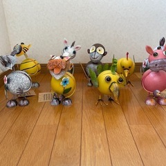【新品・未使用】ブリキ ゆらゆらアニマル ガーデン 置物の画像