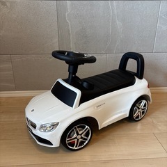 【受け渡し予定者決定】車　足けり　乗用玩具　ベンツ　白