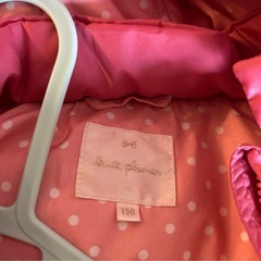 ピンク 女の子ダウンコート フード付き 120cm~130 冬アウターの画像