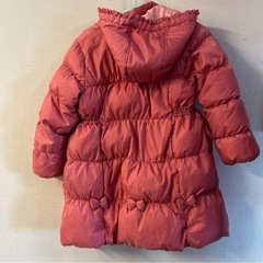 ピンク 女の子ダウンコート フード付き 120cm~130 冬アウターの画像
