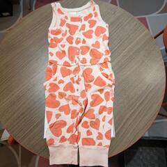 DIESEL サイズ6М　ハート柄のつなぎ💗🧡🐱