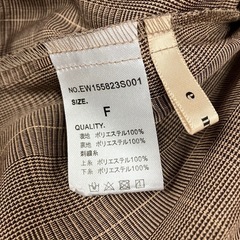 ☆値下げ☆W2504-368 ems excite 総刺繍パワショルブラウス レディース ブラウン Fサイズ 中古の画像
