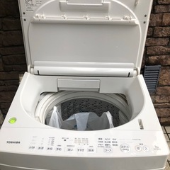 f●■東芝 TOSHIBA 全自動洗濯機 7.0kg【ZABOON  浸透ザブーン洗浄】ステンレス槽/ガラストップ ・AW-7D6の画像