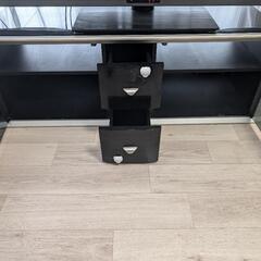 テレビ台 ガラス 黒の画像