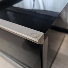 テレビ台 ガラス 黒の画像