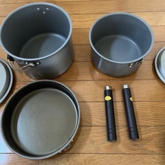 お取り引き中　
SPALDING キャンプ用鍋3点セットの画像