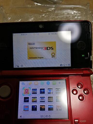 ニンテンドー3DS 本体 レッド アンバサダープログラム 内蔵