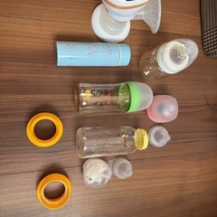 電動搾乳機+ピジョン哺乳瓶セット