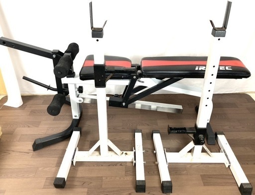 iROTEC ベンチ 折り畳み BODY MAKER バーベルスタンド