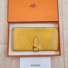 正規HERMES■ベアンクラシック2つ折り長財布　B刻印
