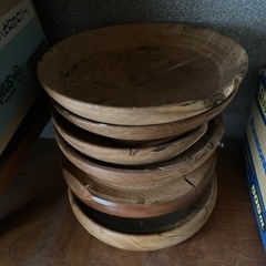 お盆　木製の画像