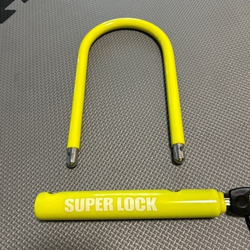 SCUBORG タイヤロック 鍵付き イエロー