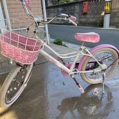 メゾピアノ　16インチ？ わっぱなし　鍵なし　自転車