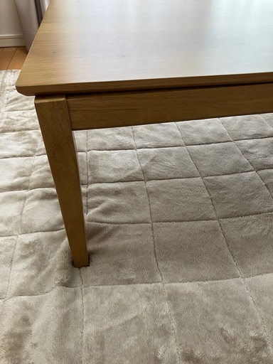 オーク材の薄型こたつテーブル ＜幅120／奥行60／高さ38cm＞　こたつ布団付 オーク材の薄型こたつテーブル ＜幅120／奥行60／高さ38cm＞ こたつ