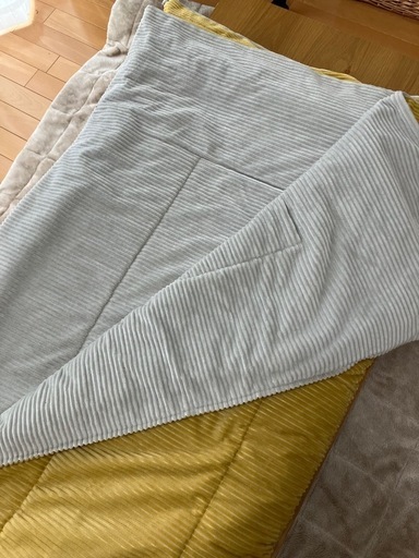 オーク材の薄型こたつテーブル ＜幅120／奥行60／高さ38cm＞ こたつ布団付