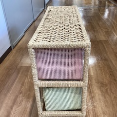 ラタンチェスト【町田市再生家具】250158の画像