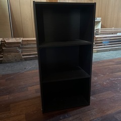 カラーボックス　黒　組み立て済