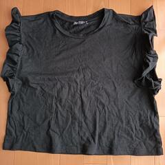 ZARA　カットソー　黒　М