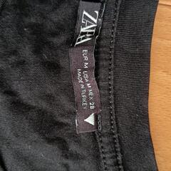ZARA　カットソー　黒　Мの画像