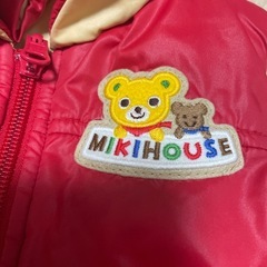 ミキハウス リバーシブル ベスト 80センチの画像
