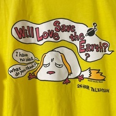 24時間テレビ チャリティーTシャツ 黄色　X L ハウル　ヒン　ジブリ　美品の画像