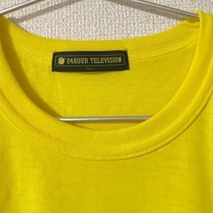 24時間テレビ チャリティーTシャツ 黄色　X L ハウル　ヒン　ジブリ　美品の画像