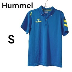 hummel ヒュンメル ポロシャツ 青 Sサイズ