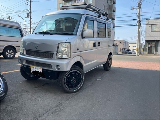 札幌発　綺麗なサビ無し スズキエブリィリフトアップ　 ターボMTマニュアル4WD