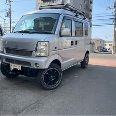 札幌発　綺麗なサビ無し スズキエブリィリフトアップ　 ターボMT...